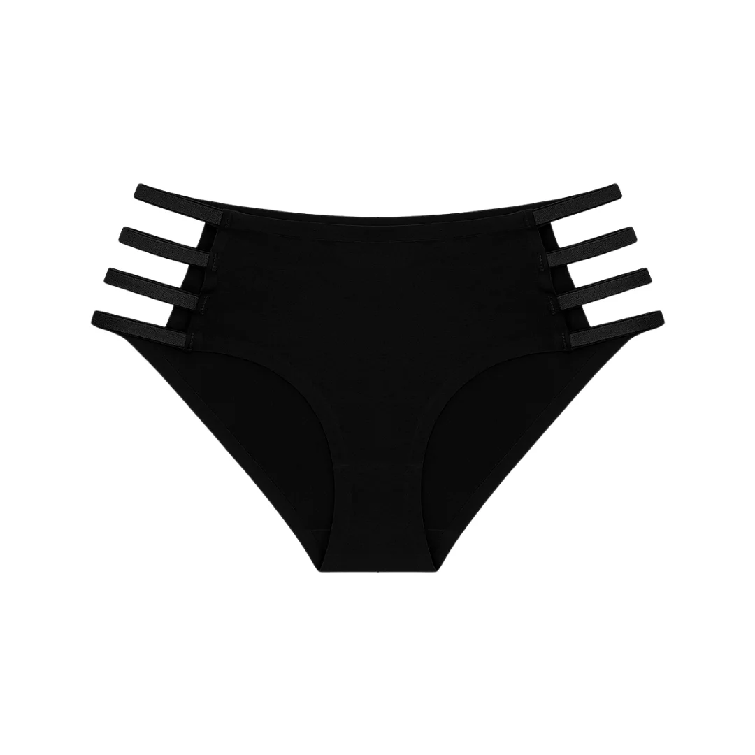 Strap Glam Mid-Rise Panty with Side Straps
