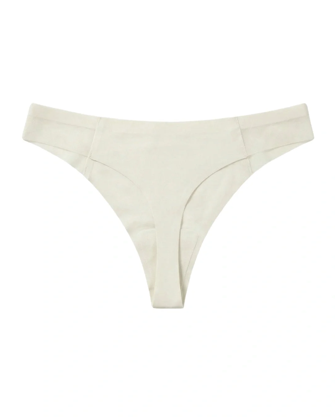 Bare Luxe Seamless No-Show Thong Panty - Off White