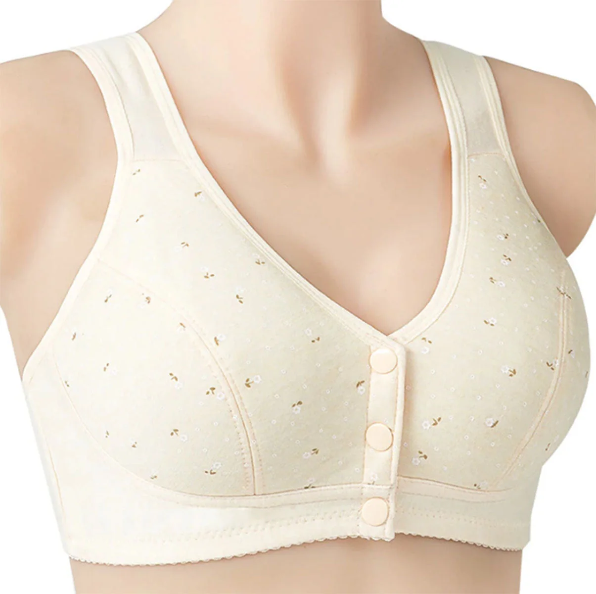 Seamless Front Button Nursing Bra – Comfortable & Supportive Maternity Bra