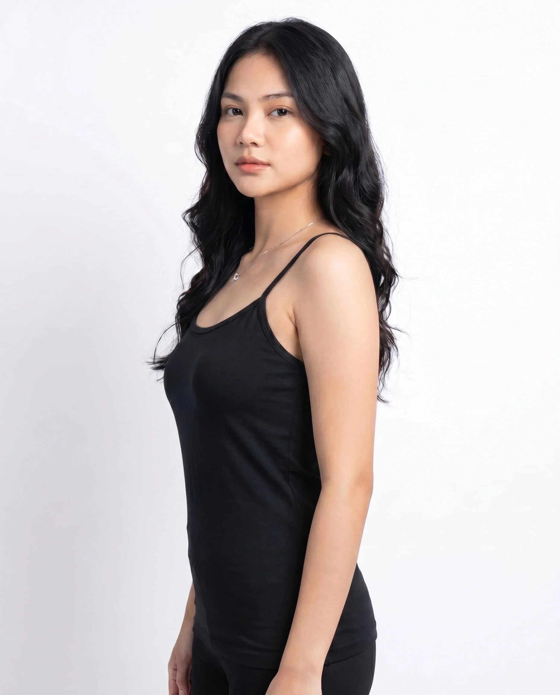 Soft Cotton Ribbed Basic Camisoles for Women - Pack of 3