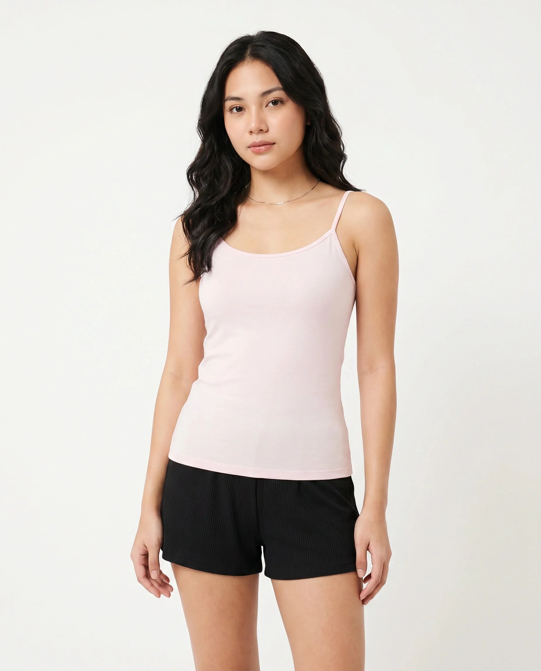 Soft Cotton Spaghetti Strap Camisoles - Pack of 4