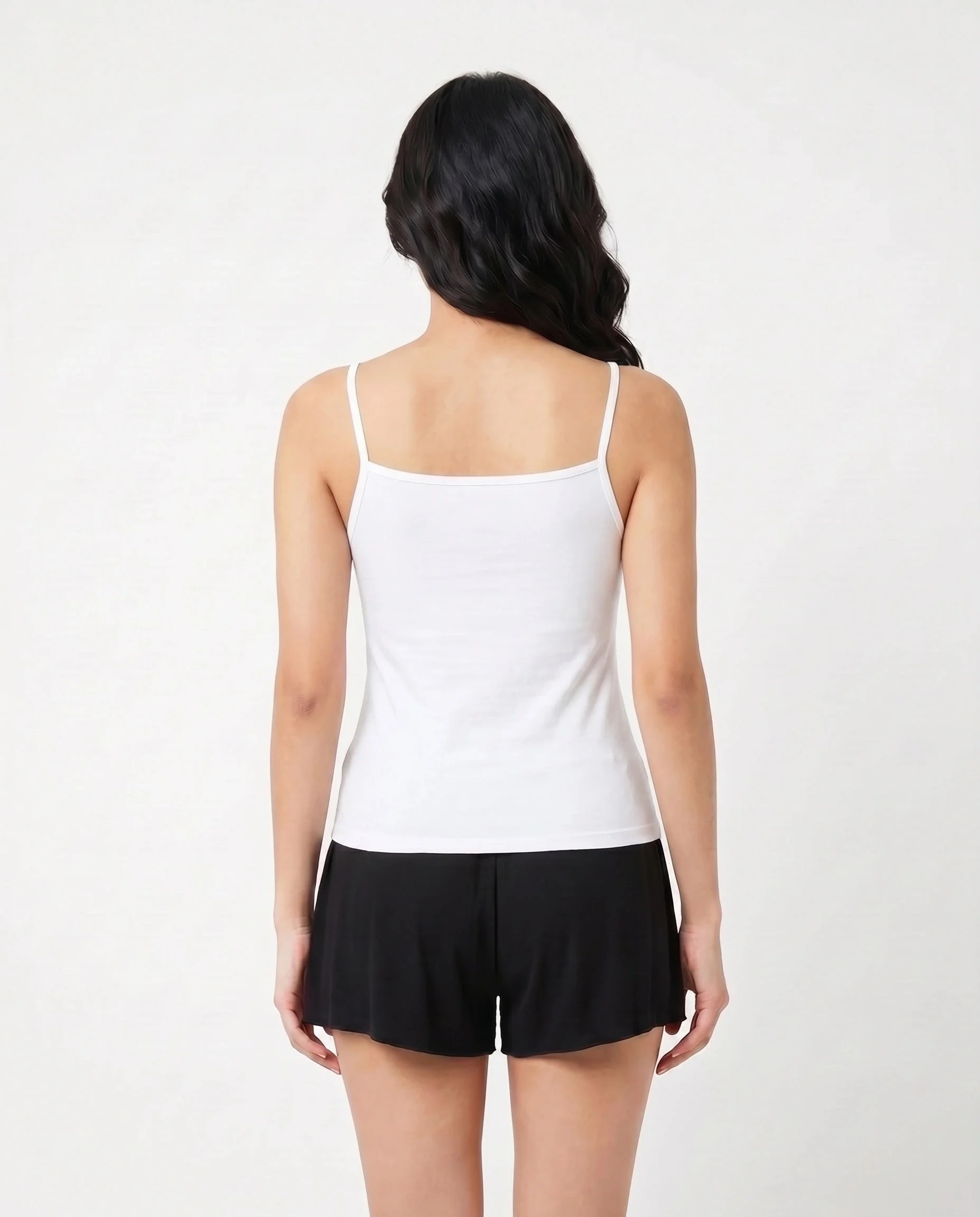 Soft Cotton Spaghetti Strap Camisoles - Pack of 4
