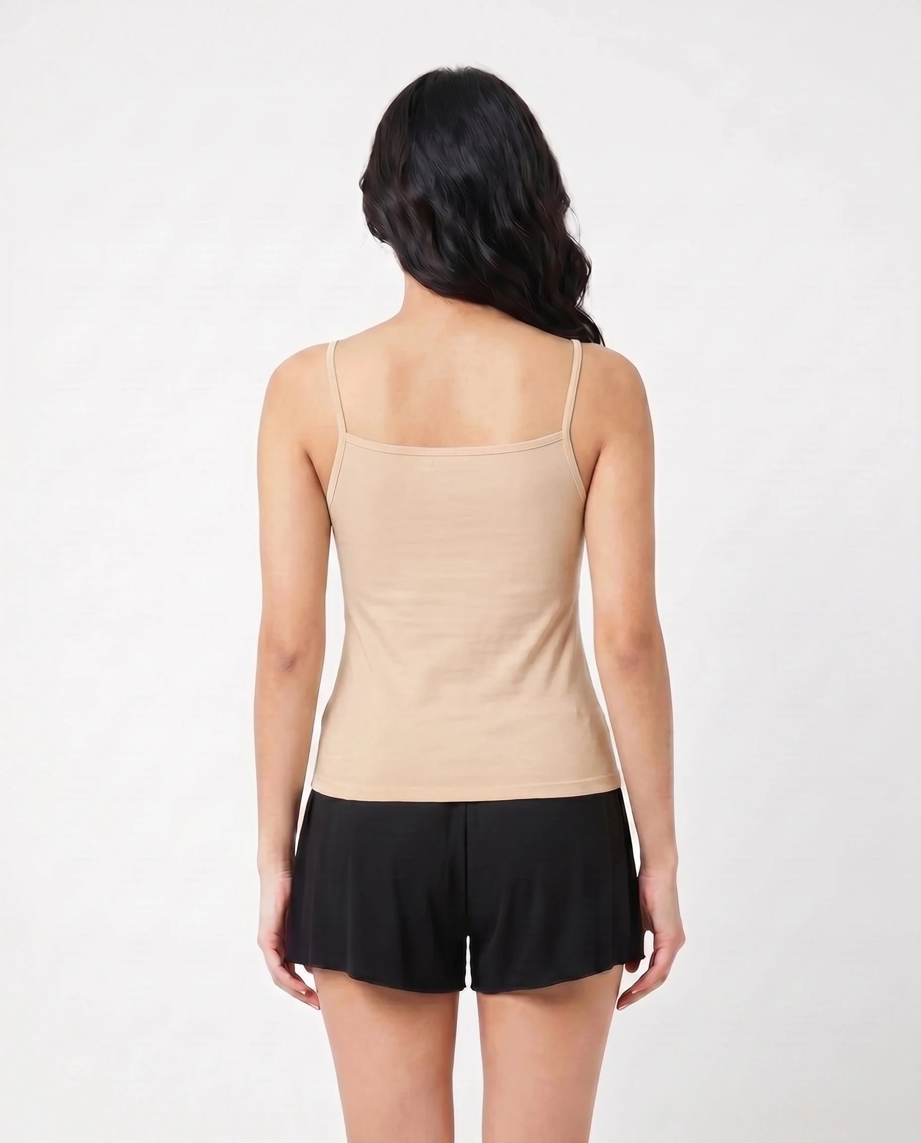 Soft Cotton Spaghetti Strap Camisoles - Pack of 4