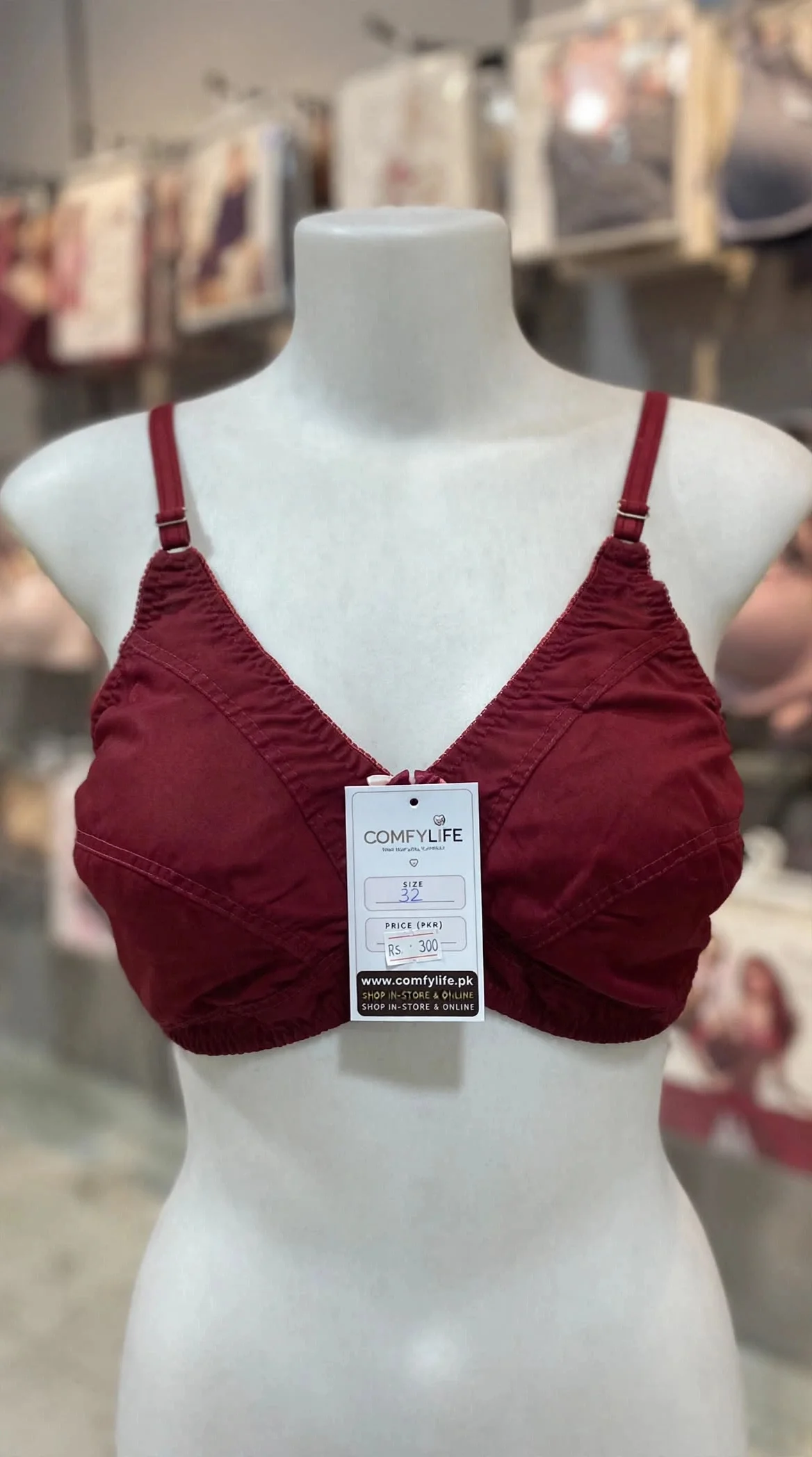 Pure Cotton Classic Bra, Made in Pakistan