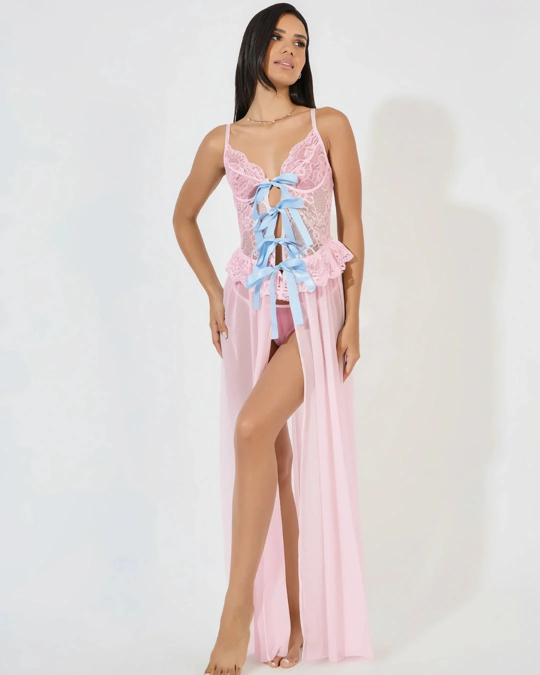 Babydoll Lingerie  - Celestine - Pink
