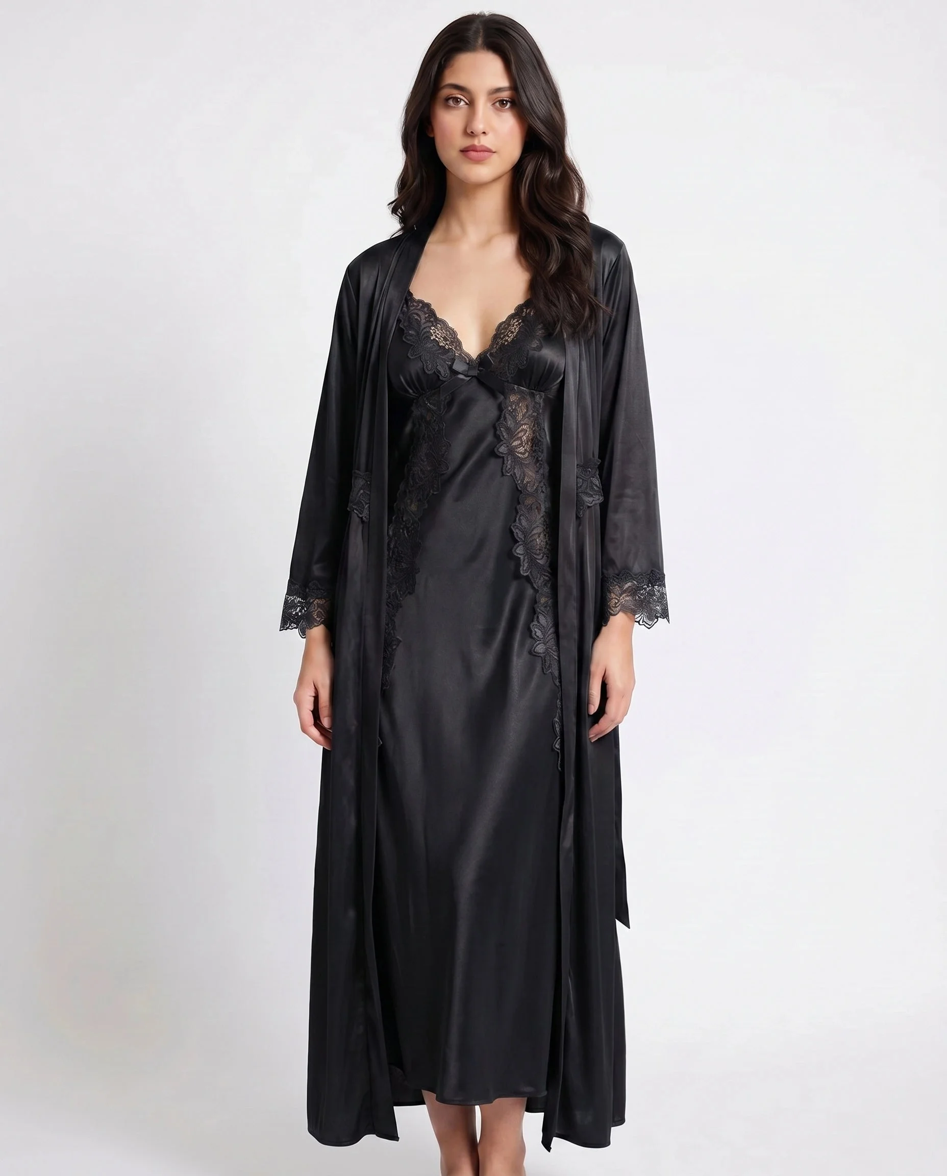Gown Set - Valmira - Black