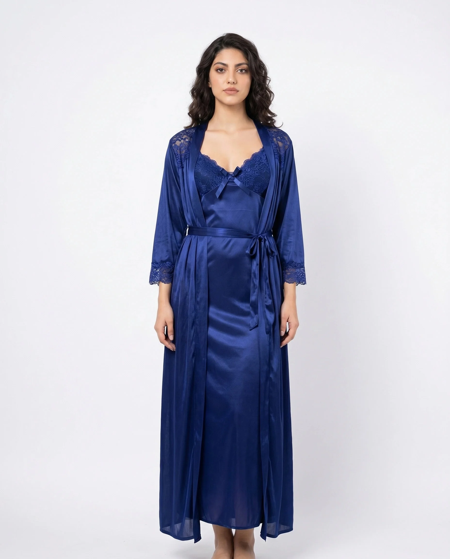 Gown Set - Zavira - Blue