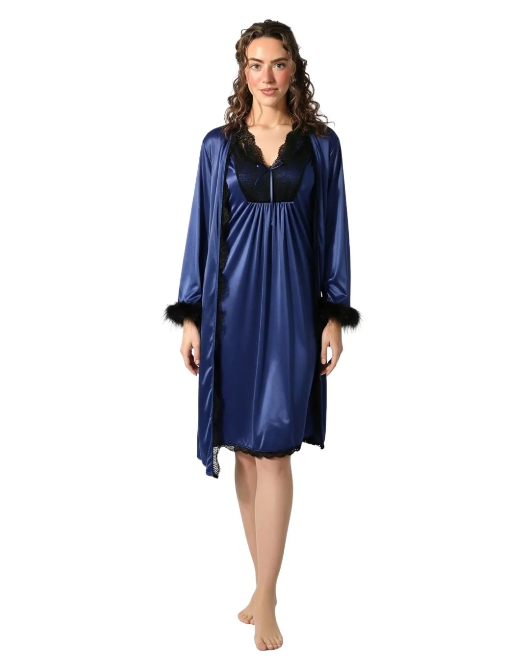 Gown Set - Rivya - Blue