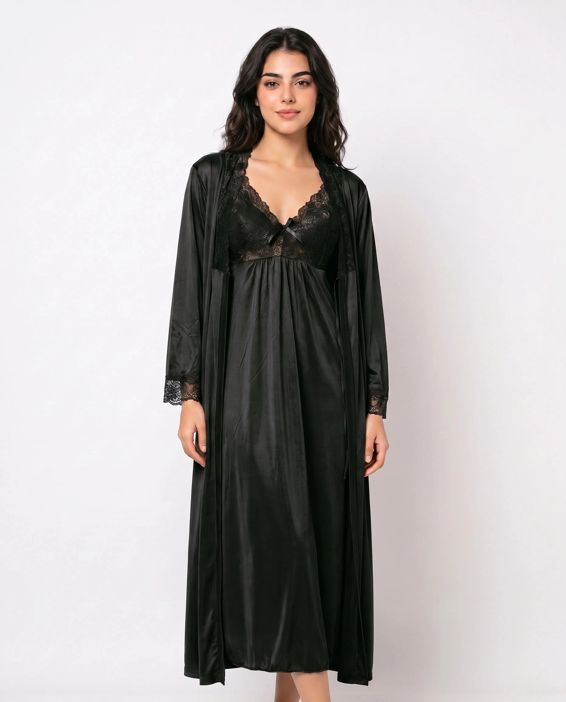 Gown Set - Marelle - Black