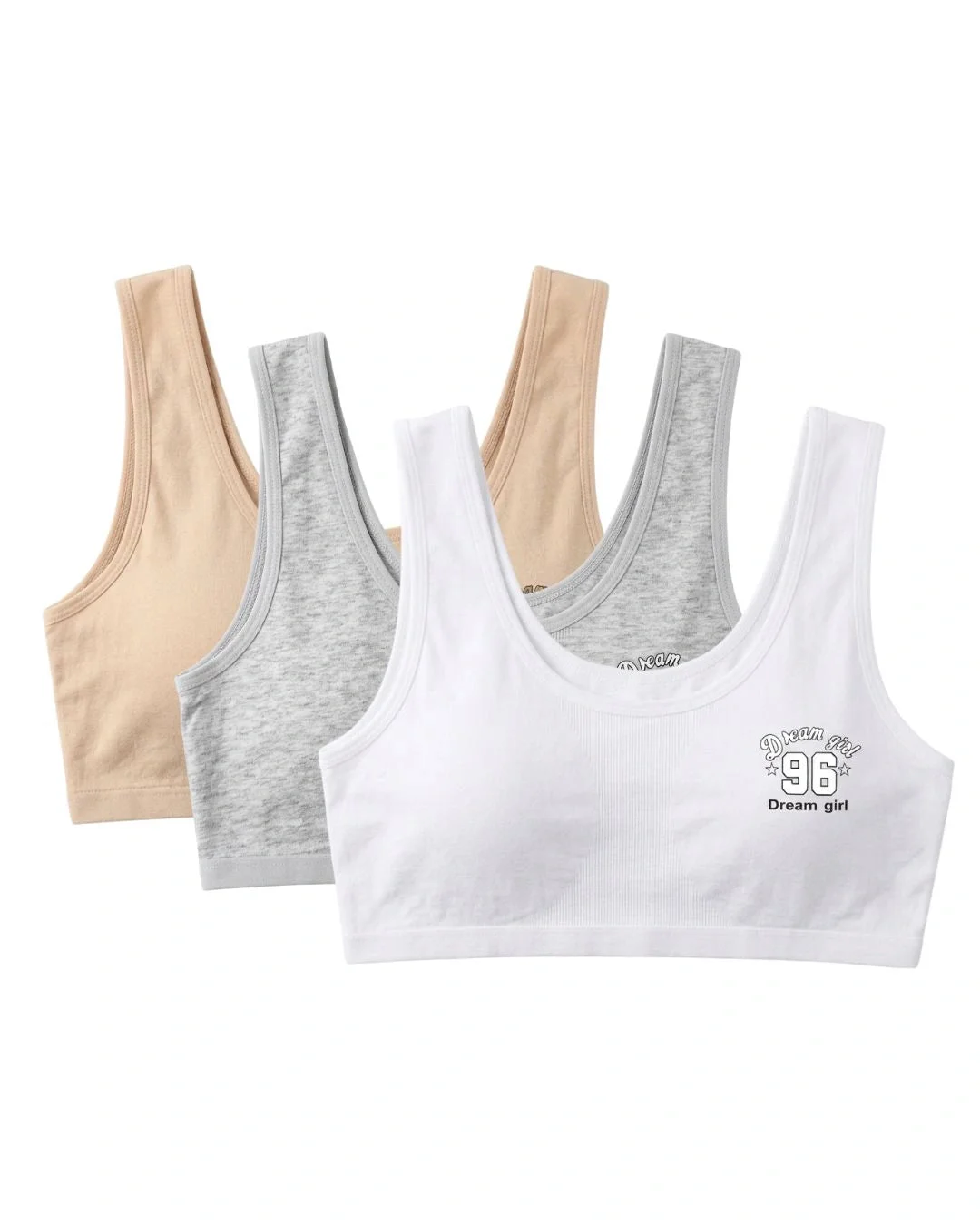 Numstar Non-Padded Teenage Bra - Pack of 3