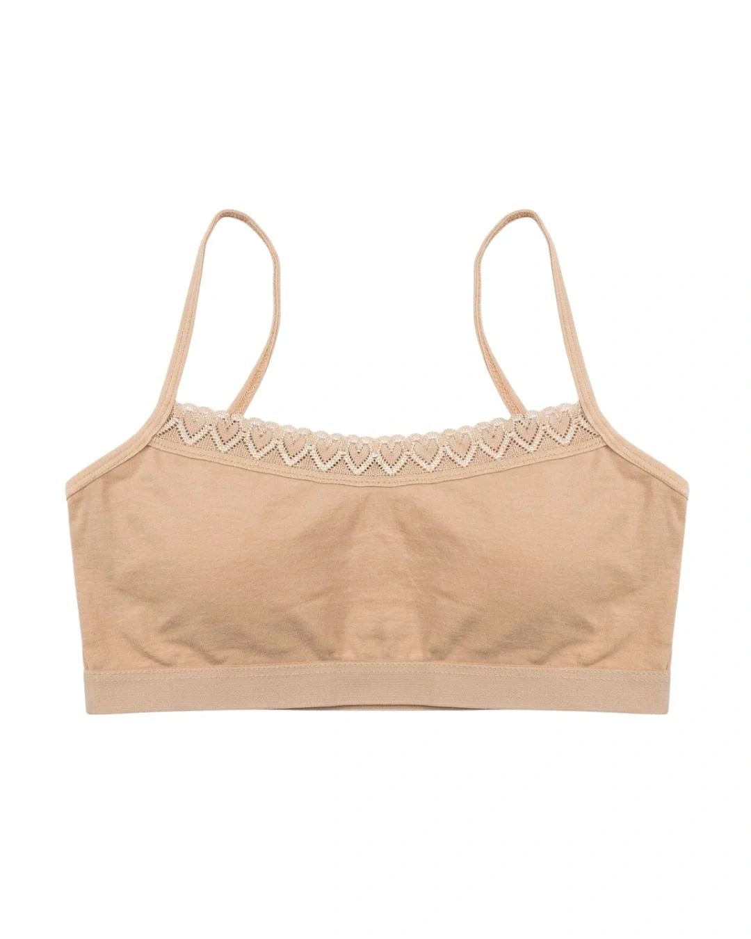 Lovelet Lace Trim Teenage Bra with Spaghetti Straps