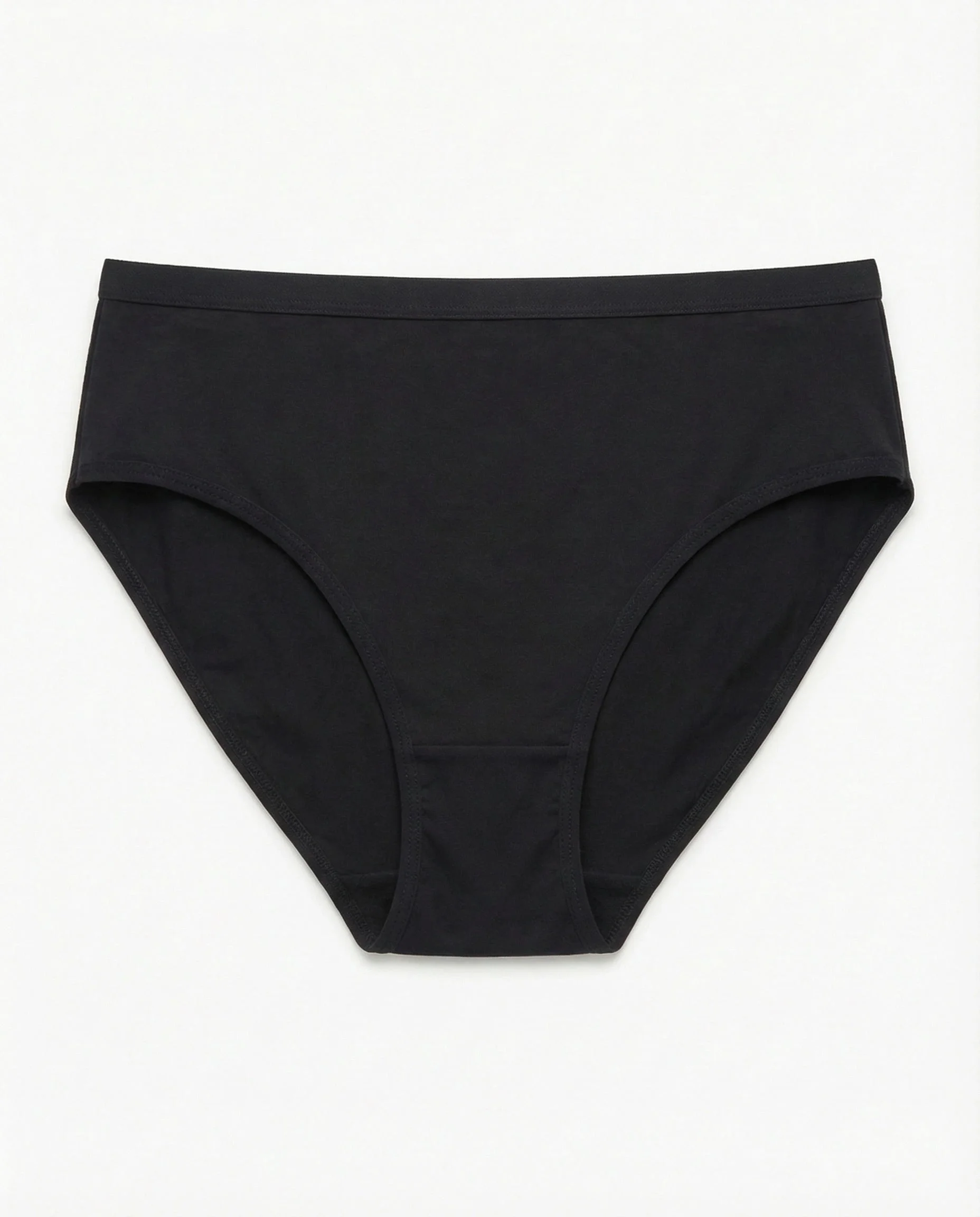 Lite Comfort Soft Cotton Brief Panty for Women - Black
