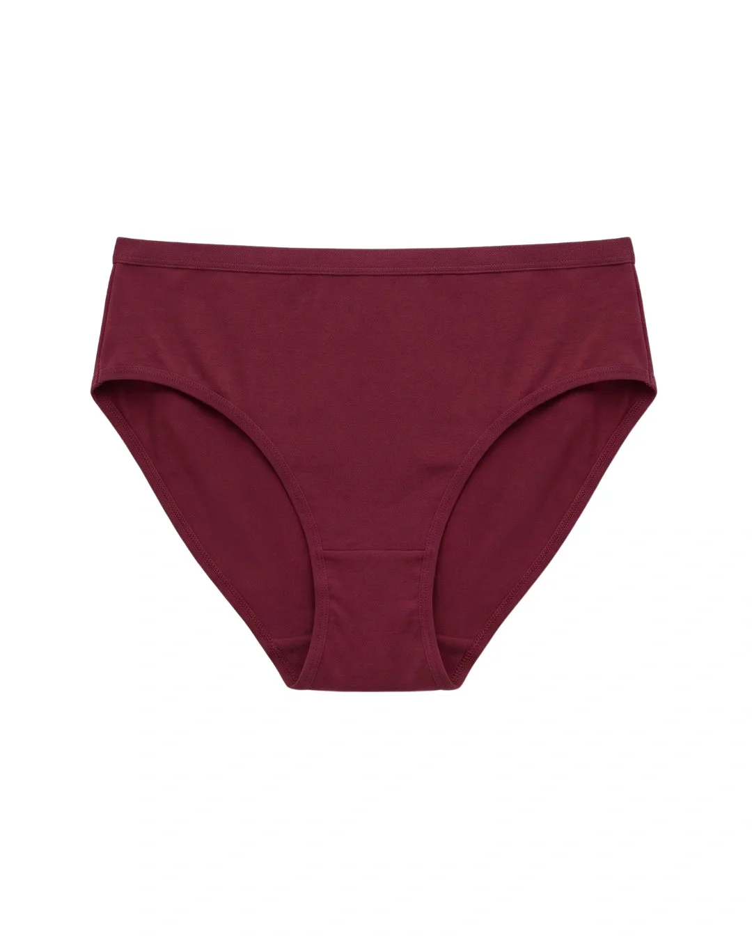 Lite Comfort Soft Cotton Brief Panty for Women - Maroon
