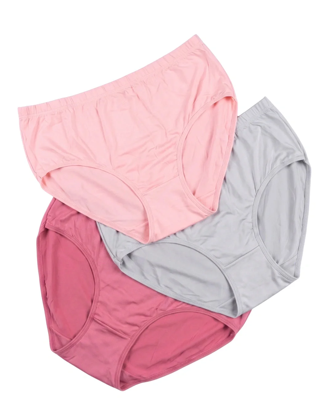 Everyday Blush Silky Mid-Rise Briefs - Pack of 3