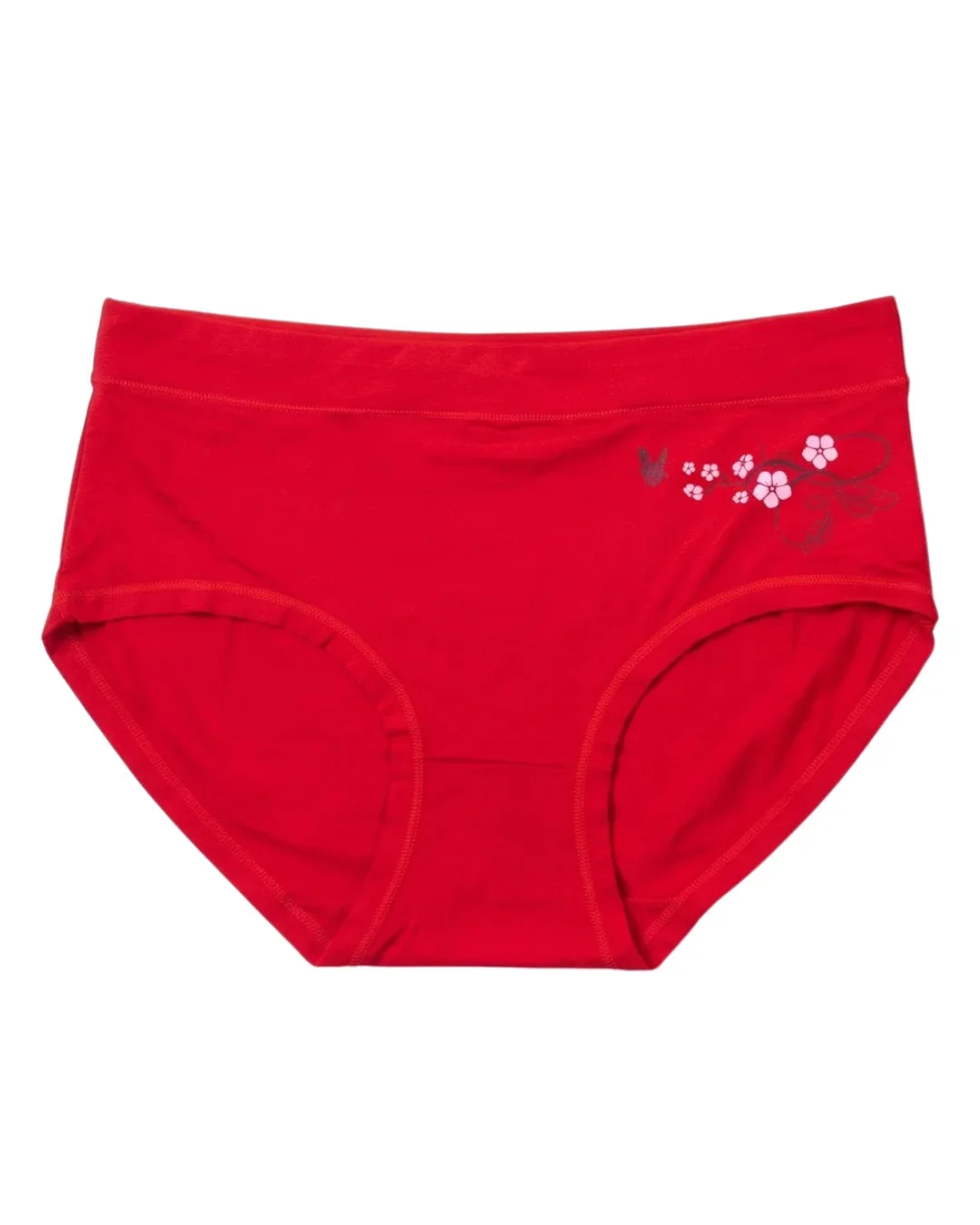Comfy Petals High Waist Briefs with Floral Print - Pack of 3