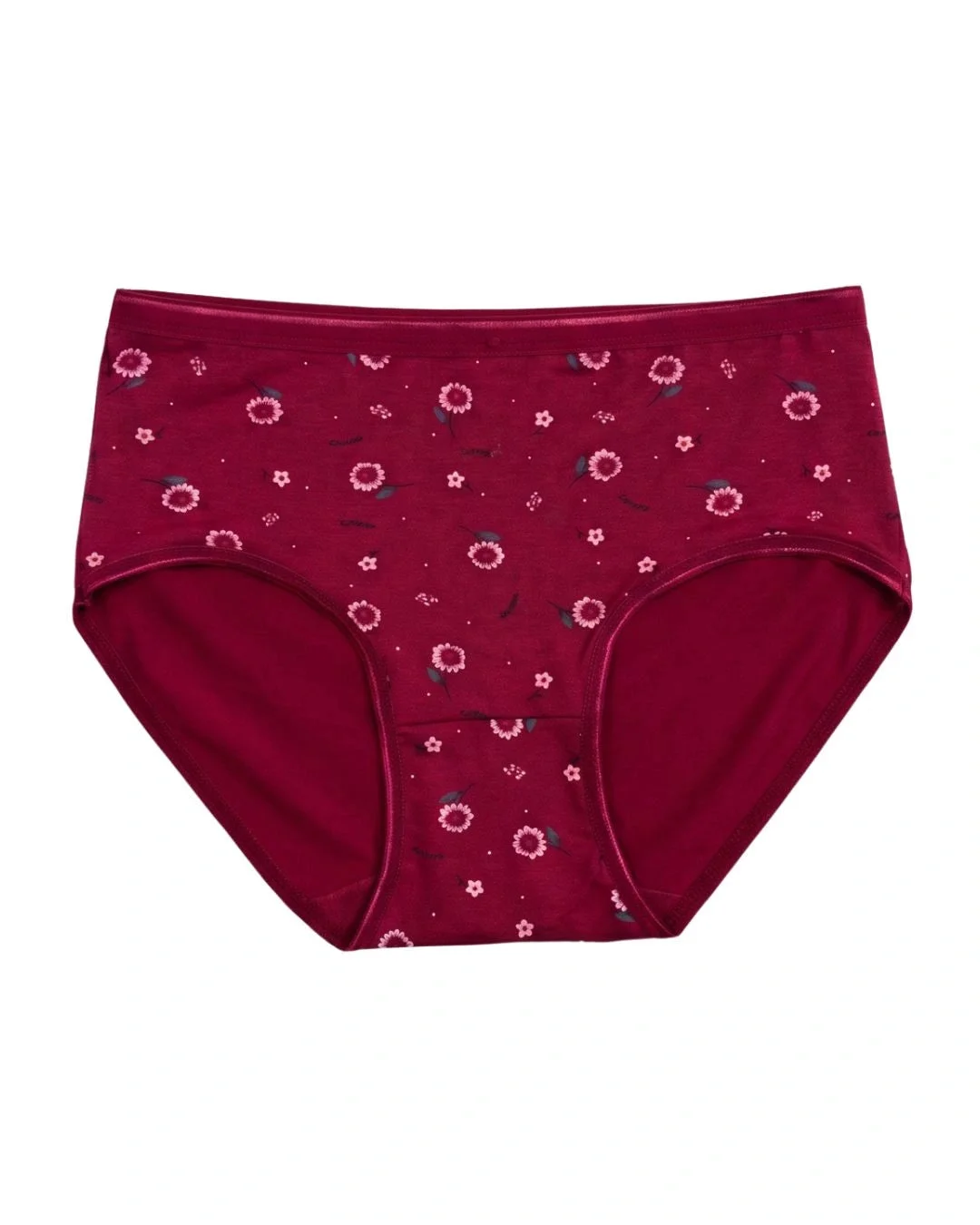 Flowel Daisy Print High Waist Briefs - Pack of 3