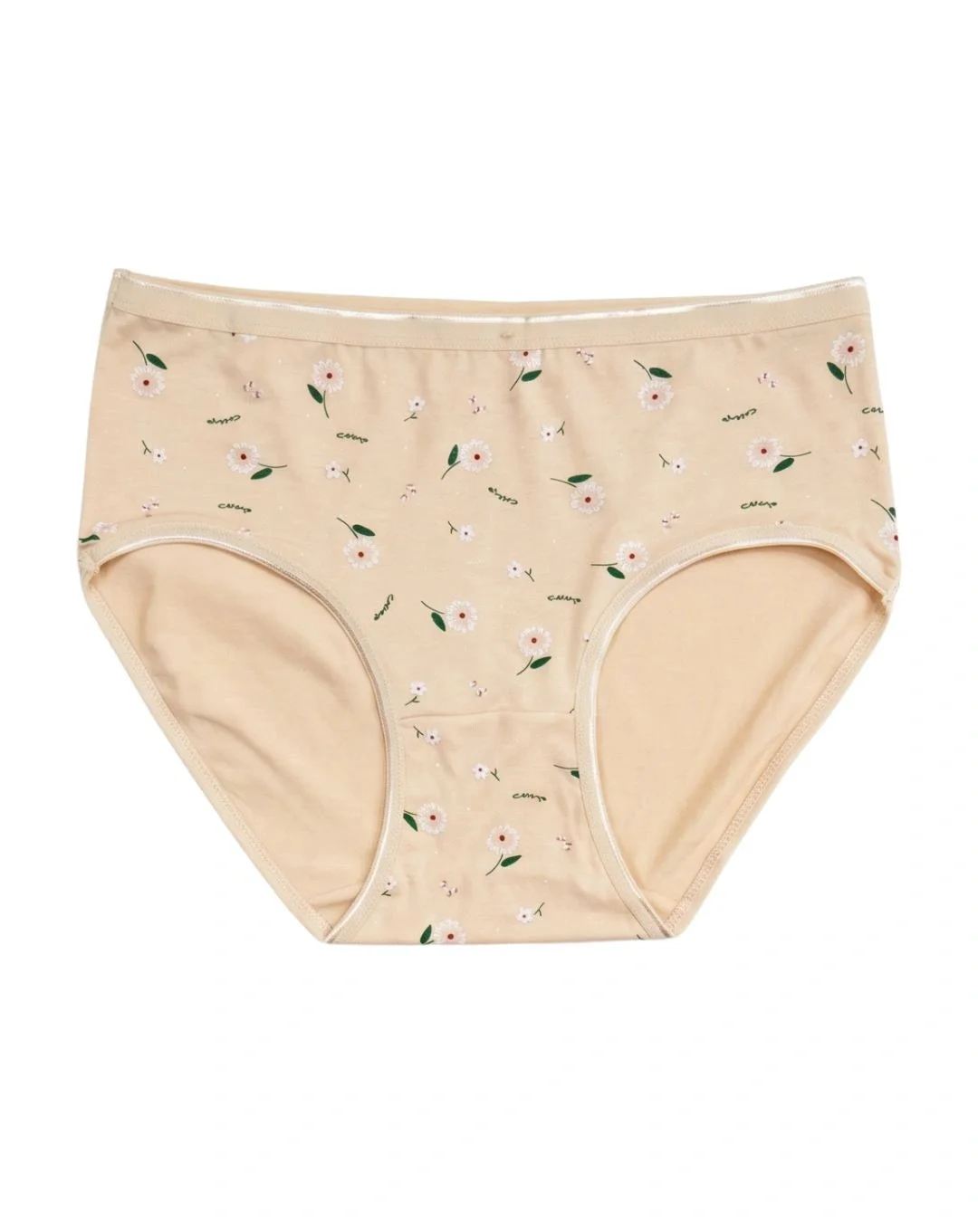 Flowel Daisy Print High Waist Briefs - Pack of 3